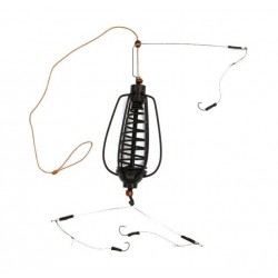 Кормушка для рыбы, оснащеная, Carp Profi, Арбуз / груша, крашеная, вес 40г